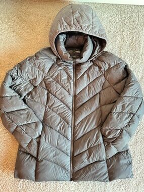 Michael Kors Women’s Hooded Puffer Jacket - Gray